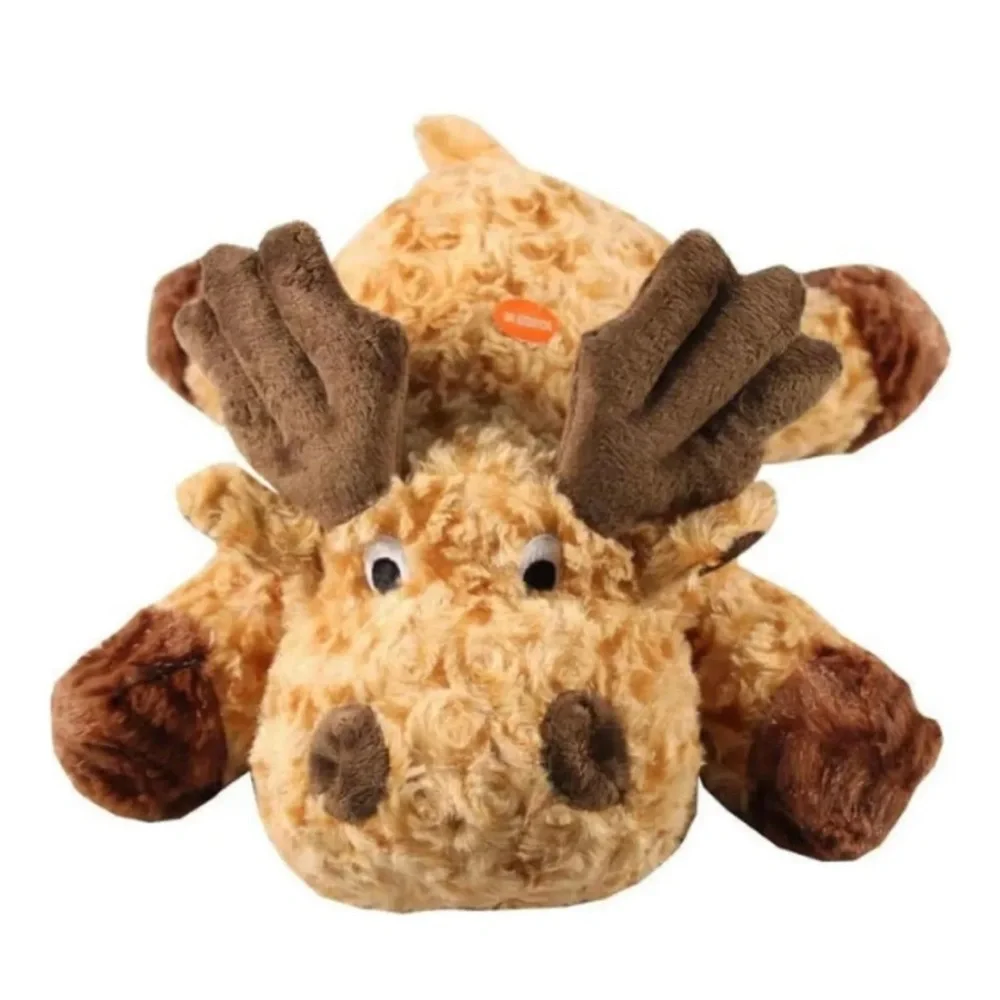 PATCHWORK PET COLLECTIONS SWIRL MOOSE SQUEAK TOY FOR DOGS 8 INCH